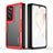 Handyhülle Hülle Crystal Hartschalen Tasche Schutzhülle H01 für Oppo Find N 5G Rot