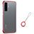 Handyhülle Hülle Crystal Hartschalen Tasche Schutzhülle H02 für Vivo X50 5G Rot
