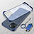Handyhülle Hülle Crystal Hartschalen Tasche Schutzhülle mit Magnetisch Fingerring Ständer für Apple iPhone 13 Blau
