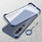 Handyhülle Hülle Crystal Hartschalen Tasche Schutzhülle S01 für Xiaomi Mi Note 10 Blau