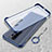 Handyhülle Hülle Crystal Hartschalen Tasche Schutzhülle S01 für Xiaomi Redmi Note 8 Pro Blau