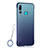Handyhülle Hülle Crystal Tasche Schutzhülle S01 für Huawei Honor 20 Lite Blau