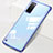 Handyhülle Hülle Crystal Tasche Schutzhülle S01 für Samsung Galaxy S20 5G Blau