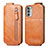 Handyhülle Hülle Flip Tasche Leder für Motorola Moto G82 5G Braun