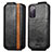 Handyhülle Hülle Flip Tasche Leder für Samsung Galaxy S20 FE (2022) 5G Schwarz