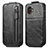 Handyhülle Hülle Flip Tasche Leder für Samsung Galaxy XCover 6 Pro 5G Schwarz