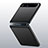 Handyhülle Hülle Hartschalen Kunststoff Schutzhülle Tasche Matt M01 für Samsung Galaxy Z Flip 5G Schwarz