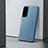 Handyhülle Hülle Hartschalen Kunststoff Schutzhülle Tasche Matt M04 für Samsung Galaxy S21 Plus 5G Hellblau
