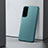 Handyhülle Hülle Hartschalen Kunststoff Schutzhülle Tasche Matt M04 für Samsung Galaxy S21 Plus 5G Nachtgrün