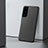 Handyhülle Hülle Hartschalen Kunststoff Schutzhülle Tasche Matt M04 für Samsung Galaxy S21 Plus 5G Schwarz