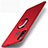 Handyhülle Hülle Hartschalen Kunststoff Schutzhülle Tasche Matt mit Magnetisch Fingerring Ständer A01 für Huawei Honor Play4T Rot