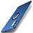Handyhülle Hülle Hartschalen Kunststoff Schutzhülle Tasche Matt mit Magnetisch Fingerring Ständer A01 für Oppo Find X3 Lite 5G Blau