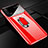 Handyhülle Hülle Hartschalen Kunststoff Schutzhülle Tasche Matt mit Magnetisch Fingerring Ständer A01 für Realme X3 SuperZoom Rot