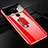 Handyhülle Hülle Hartschalen Kunststoff Schutzhülle Tasche Matt mit Magnetisch Fingerring Ständer P01 für Huawei Mate 20 X 5G Rot