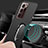 Handyhülle Hülle Hartschalen Kunststoff Schutzhülle Tasche Matt mit Magnetisch Fingerring Ständer P01 für Samsung Galaxy Note 20 Ultra 5G
