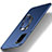 Handyhülle Hülle Hartschalen Kunststoff Schutzhülle Tasche Matt mit Magnetisch Fingerring Ständer S01 für Samsung Galaxy S20 Blau
