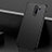 Handyhülle Hülle Hartschalen Kunststoff Schutzhülle Tasche Matt P01 für Xiaomi Redmi Note 8 Pro Schwarz