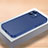 Handyhülle Hülle Hartschalen Kunststoff Schutzhülle Tasche Matt QC1 für Apple iPhone 12 Mini Blau