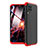 Handyhülle Hülle Hartschalen Kunststoff Schutzhülle Tasche Matt Vorder und Rückseite 360 Grad Ganzkörper für Huawei Nova 6 SE Rot und Schwarz