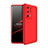 Handyhülle Hülle Hartschalen Kunststoff Schutzhülle Tasche Matt Vorder und Rückseite 360 Grad Ganzkörper für Huawei P40 Pro+ Plus Rot