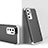 Handyhülle Hülle Hartschalen Kunststoff Schutzhülle Tasche Matt Vorder und Rückseite 360 Grad Ganzkörper für Huawei P40 Silber und Schwarz