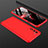 Handyhülle Hülle Hartschalen Kunststoff Schutzhülle Tasche Matt Vorder und Rückseite 360 Grad Ganzkörper für OnePlus Nord Rot