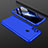 Handyhülle Hülle Hartschalen Kunststoff Schutzhülle Tasche Matt Vorder und Rückseite 360 Grad Ganzkörper für Realme C3 Blau