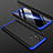 Handyhülle Hülle Hartschalen Kunststoff Schutzhülle Tasche Matt Vorder und Rückseite 360 Grad Ganzkörper für Samsung Galaxy M31 Blau und Schwarz