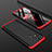 Handyhülle Hülle Hartschalen Kunststoff Schutzhülle Tasche Matt Vorder und Rückseite 360 Grad Ganzkörper für Samsung Galaxy M31 Rot und Schwarz