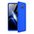 Handyhülle Hülle Hartschalen Kunststoff Schutzhülle Tasche Matt Vorder und Rückseite 360 Grad Ganzkörper für Xiaomi Poco X3 NFC Blau
