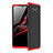 Handyhülle Hülle Hartschalen Kunststoff Schutzhülle Tasche Matt Vorder und Rückseite 360 Grad Ganzkörper für Xiaomi Poco X3 NFC Rot und Schwarz