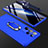 Handyhülle Hülle Hartschalen Kunststoff Schutzhülle Tasche Matt Vorder und Rückseite 360 Grad Ganzkörper M01 für Samsung Galaxy S22 Ultra 5G Blau