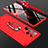 Handyhülle Hülle Hartschalen Kunststoff Schutzhülle Tasche Matt Vorder und Rückseite 360 Grad Ganzkörper M01 für Samsung Galaxy S22 Ultra 5G Rot