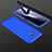 Handyhülle Hülle Hartschalen Kunststoff Schutzhülle Tasche Matt Vorder und Rückseite 360 Grad Ganzkörper M01 für Xiaomi Poco X3 NFC Blau