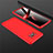 Handyhülle Hülle Hartschalen Kunststoff Schutzhülle Tasche Matt Vorder und Rückseite 360 Grad Ganzkörper M01 für Xiaomi Poco X3 NFC Rot