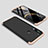 Handyhülle Hülle Hartschalen Kunststoff Schutzhülle Tasche Matt Vorder und Rückseite 360 Grad Ganzkörper M01 für Xiaomi Redmi Note 8 Gold und Schwarz