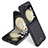 Handyhülle Hülle Hartschalen Kunststoff Schutzhülle Tasche Matt Vorder und Rückseite 360 Grad Ganzkörper MK1 für Samsung Galaxy Z Flip5 5G Schwarz