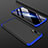 Handyhülle Hülle Hartschalen Kunststoff Schutzhülle Tasche Matt Vorder und Rückseite 360 Grad Ganzkörper P01 für Huawei Nova 5 Pro Blau und Schwarz