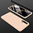Handyhülle Hülle Hartschalen Kunststoff Schutzhülle Tasche Matt Vorder und Rückseite 360 Grad Ganzkörper P01 für Huawei Nova 5 Pro Gold