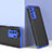 Handyhülle Hülle Hartschalen Kunststoff Schutzhülle Tasche Matt Vorder und Rückseite 360 Grad Ganzkörper P01 für Huawei Nova 7 SE 5G Blau und Schwarz