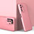 Handyhülle Hülle Hartschalen Kunststoff Schutzhülle Tasche Matt Vorder und Rückseite 360 Grad Ganzkörper P01 für Huawei Nova 7 SE 5G Rosegold