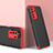 Handyhülle Hülle Hartschalen Kunststoff Schutzhülle Tasche Matt Vorder und Rückseite 360 Grad Ganzkörper P01 für Huawei Nova 7 SE 5G Rot und Schwarz