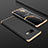 Handyhülle Hülle Hartschalen Kunststoff Schutzhülle Tasche Matt Vorder und Rückseite 360 Grad Ganzkörper P01 für Samsung Galaxy S10e Gold und Schwarz