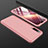 Handyhülle Hülle Hartschalen Kunststoff Schutzhülle Tasche Matt Vorder und Rückseite 360 Grad Ganzkörper P01 für Xiaomi Mi A3 Rosegold