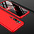 Handyhülle Hülle Hartschalen Kunststoff Schutzhülle Tasche Matt Vorder und Rückseite 360 Grad Ganzkörper P01 für Xiaomi Mi Note 10 Pro Rot