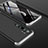 Handyhülle Hülle Hartschalen Kunststoff Schutzhülle Tasche Matt Vorder und Rückseite 360 Grad Ganzkörper P01 für Xiaomi Mi Note 10 Pro Silber und Schwarz