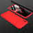 Handyhülle Hülle Hartschalen Kunststoff Schutzhülle Tasche Matt Vorder und Rückseite 360 Grad Ganzkörper P03 für Xiaomi Redmi 9A Rot