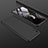 Handyhülle Hülle Hartschalen Kunststoff Schutzhülle Tasche Matt Vorder und Rückseite 360 Grad Ganzkörper P03 für Xiaomi Redmi 9A Schwarz
