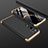 Handyhülle Hülle Hartschalen Kunststoff Schutzhülle Tasche Matt Vorder und Rückseite 360 Grad Ganzkörper R01 für Xiaomi Mi Note 10 Pro Gold und Schwarz