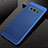 Handyhülle Hülle Kunststoff Hartschalen Schutzhülle Punkte Loch Tasche W01 für Samsung Galaxy S10e Blau